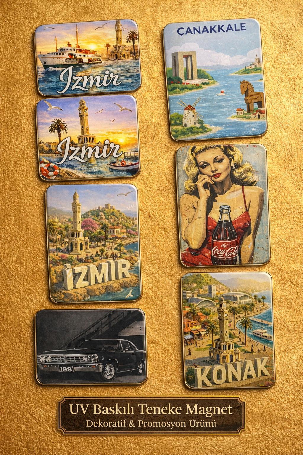 UV Baskılı Teneke Magnet